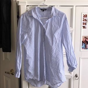 Striped button-up